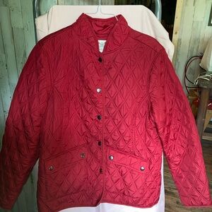 Faded Glory Red Puffer Jacket with Quilted Design